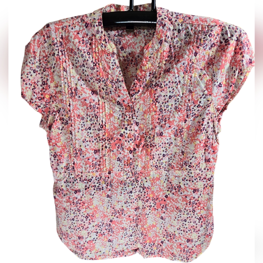 BIT & BRIDLE Little House on the Prairie 3/4 Button Down Top Size Large